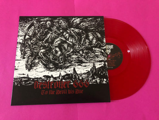 Deströyer 666 : To The Devil His Due (LP,Compilation,Limited Edition,Reissue)