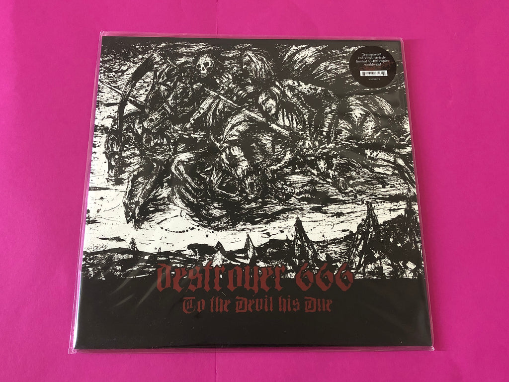 Deströyer 666 : To The Devil His Due (LP,Compilation,Limited Edition,Reissue)