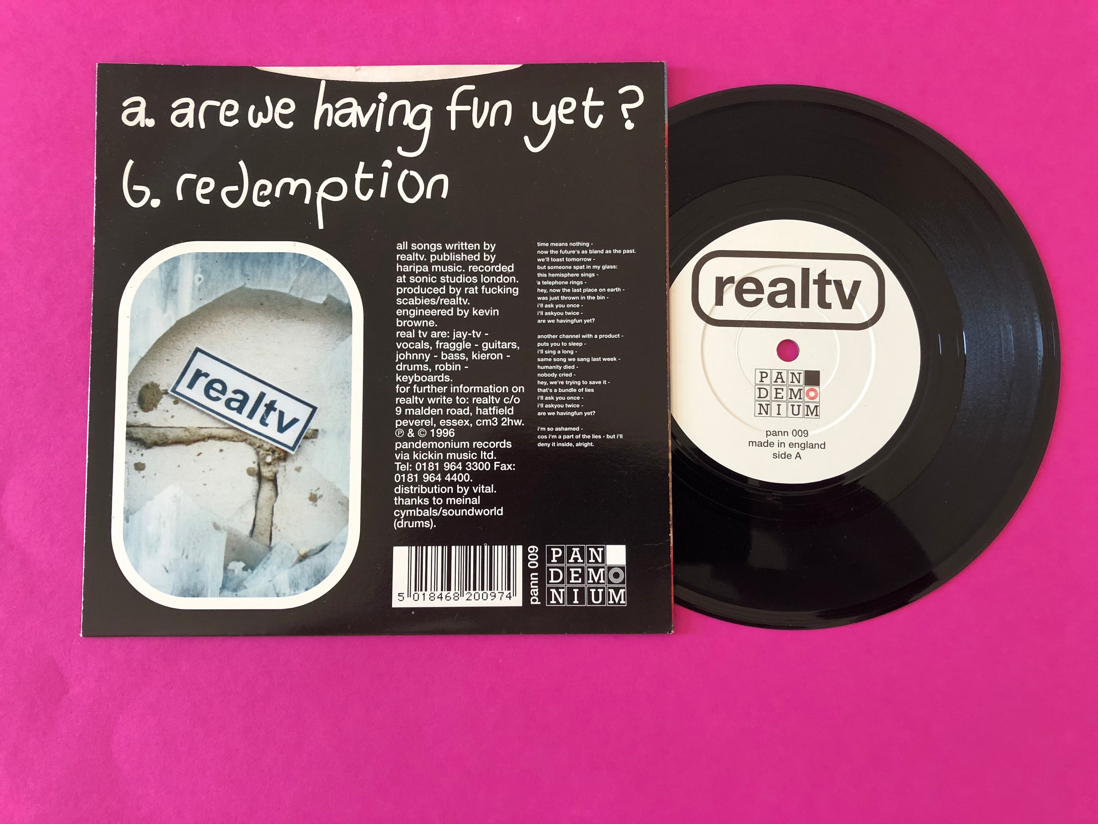 Realtv : Are We Having Fun Yet? (7",Single)