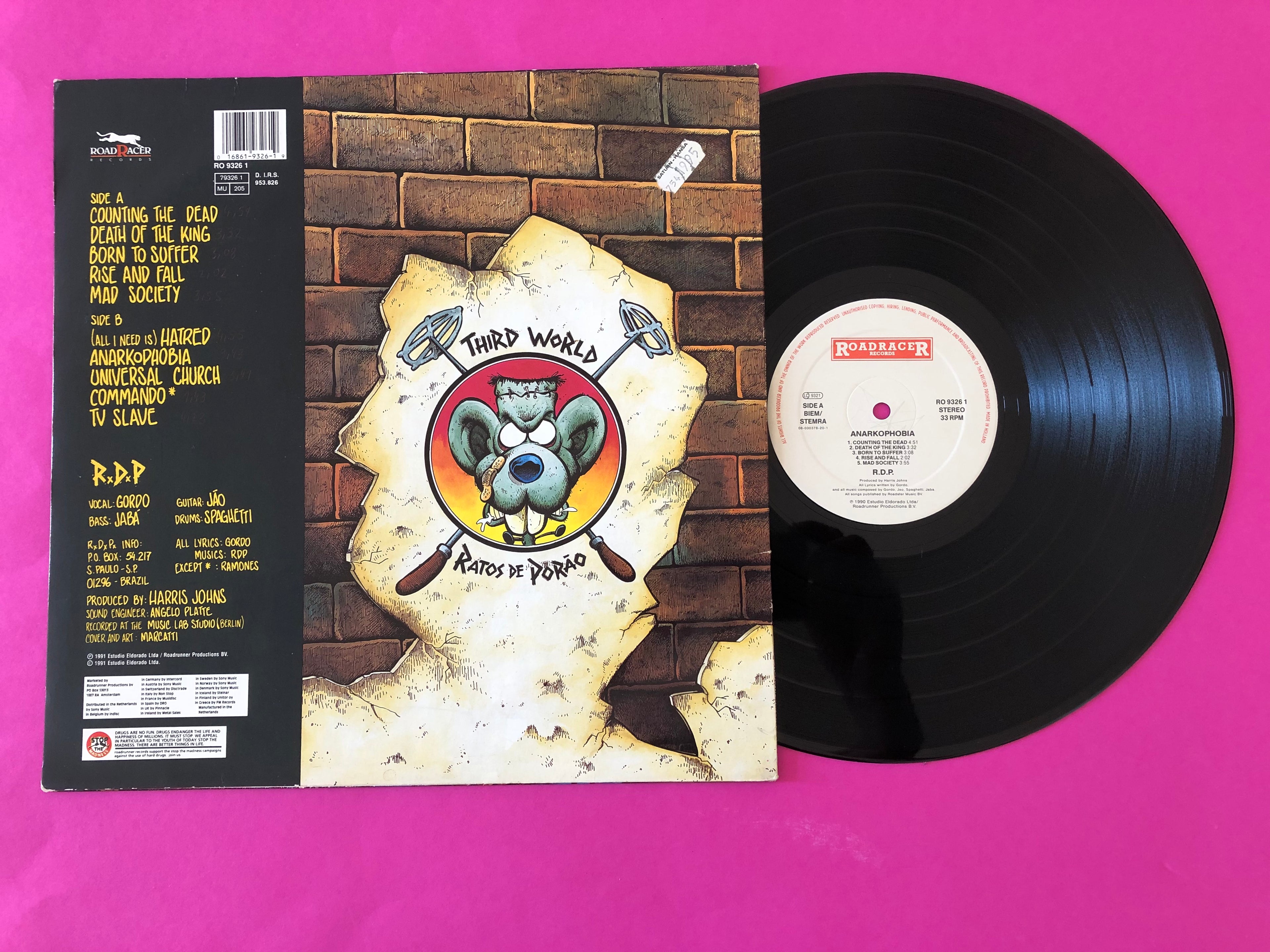 Ratos De Porão : Anarkophobia (LP,Album,Stereo)