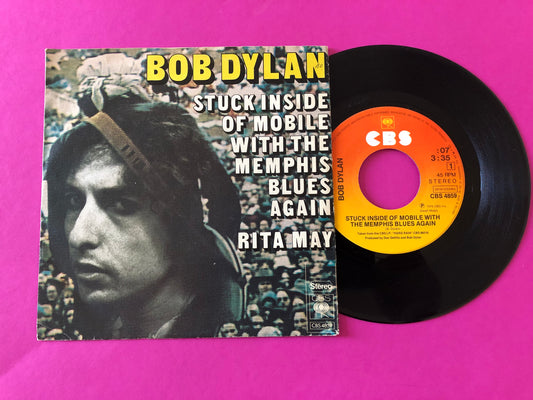 Bob Dylan : Stuck Inside Of Mobile With The Memphis Blues Again / Rita May (7",45 RPM,Single,Stereo)