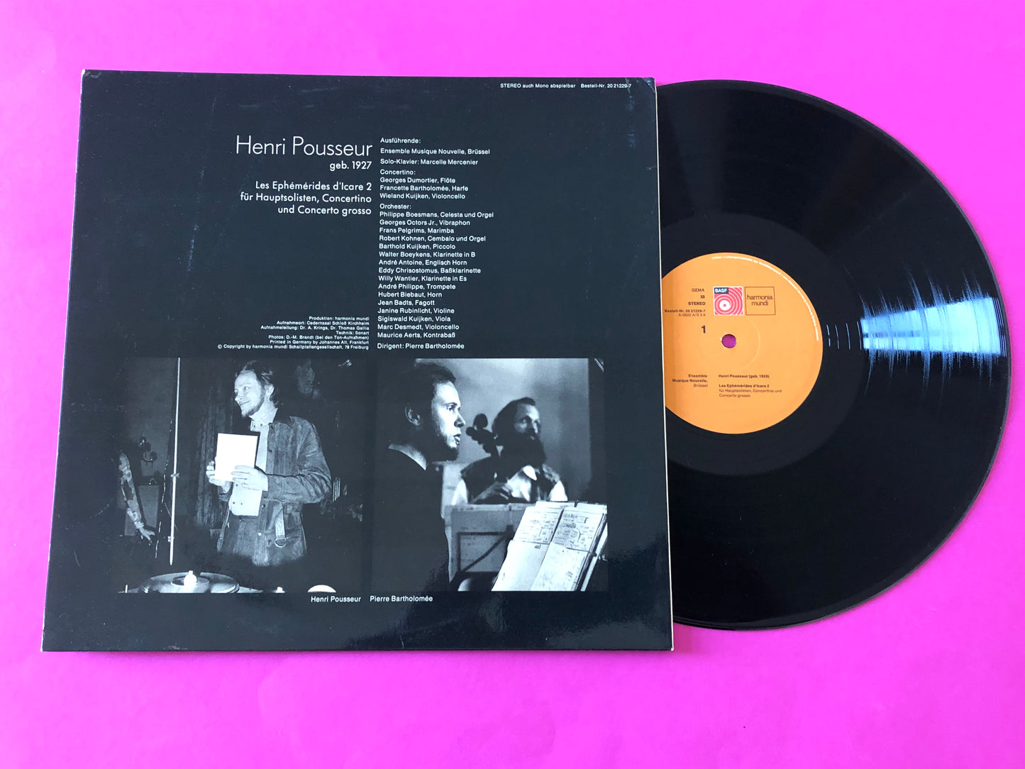 Henri Pousseur : Les Ephémérides D'Icare 2 (LP,Stereo)