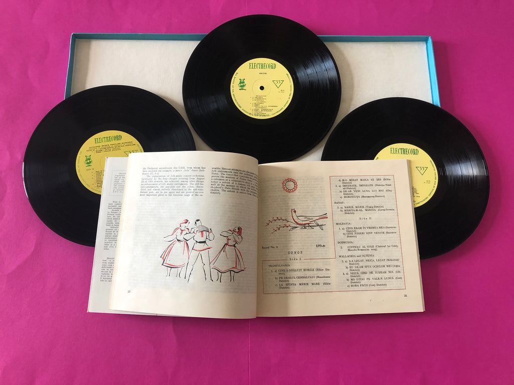 Various : Antologia Muzicii Populare Românești Vol. I / Anthology Of Romanian Folk Music Vol. I (3x10", Mono, RE, RP + Box)