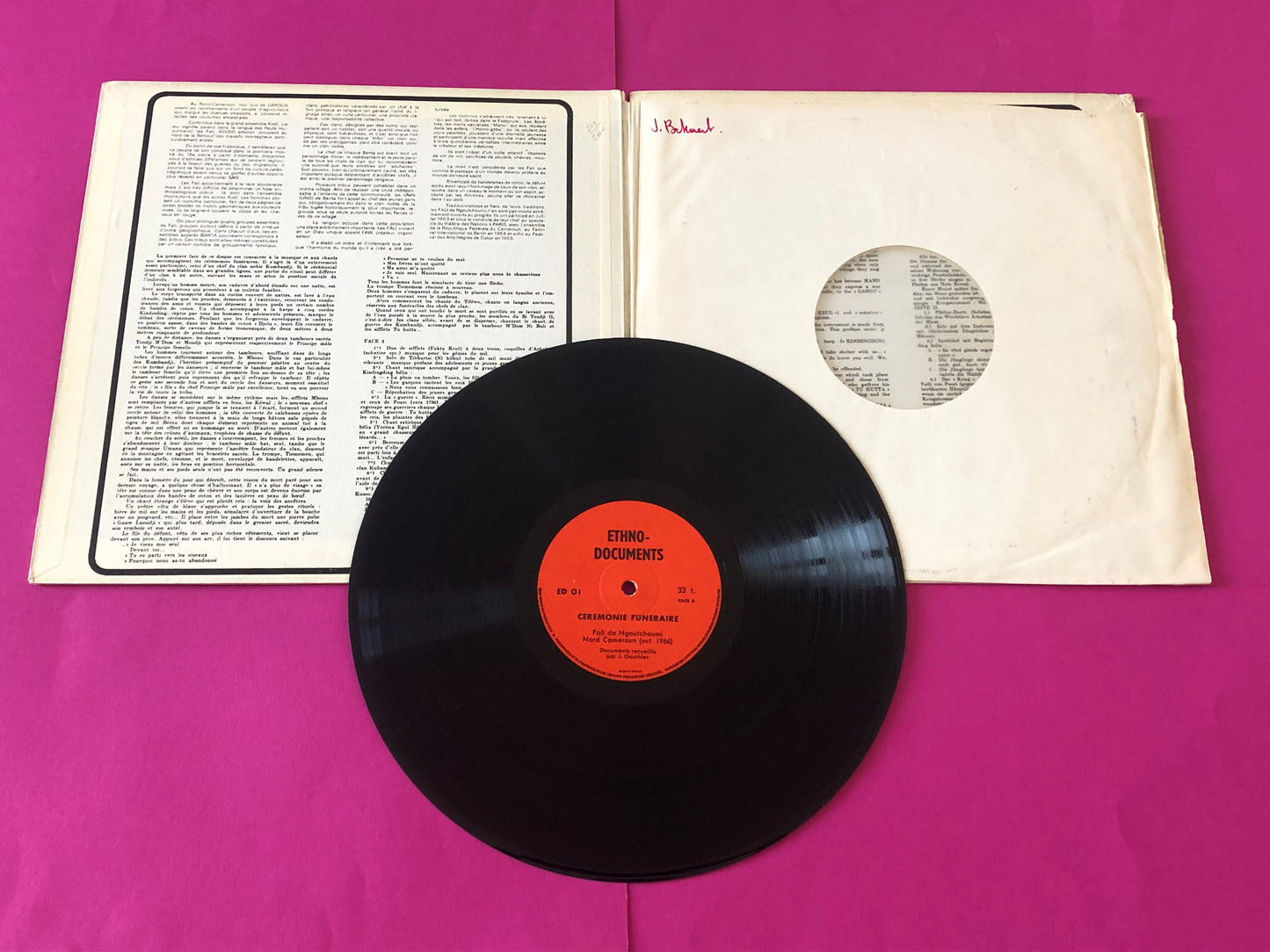 Various : Musique Sacrée Des Fali (Nord Cameroun - Fali De Ngoutchoumi) (LP,Album)