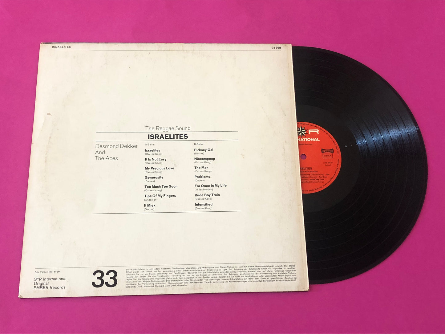Desmond Dekker & The Aces : Israelites - The Reggae Sound (LP, Album)