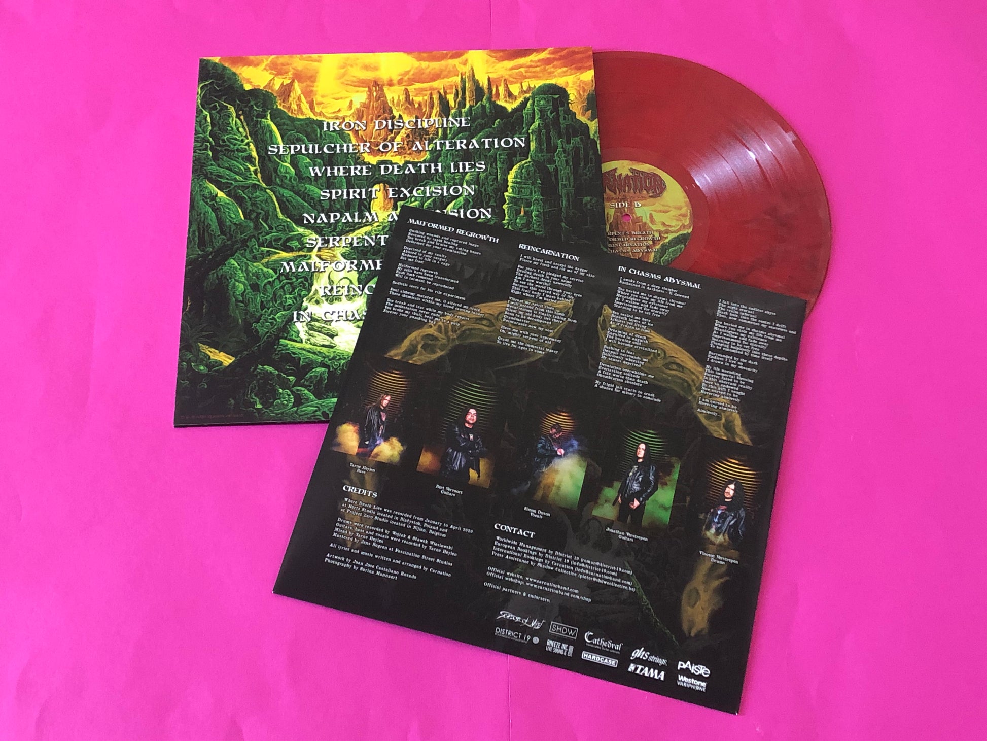 Carnation (3) : Where Death Lies (LP,Album)