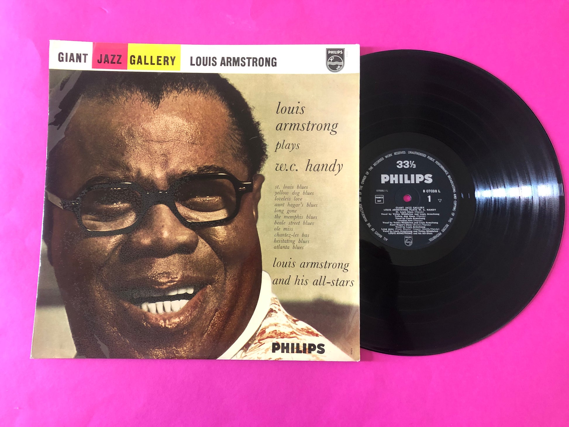 Louis Armstrong : Louis Armstrong Plays W.C. Handy (LP,Album,Reissue,Mono)