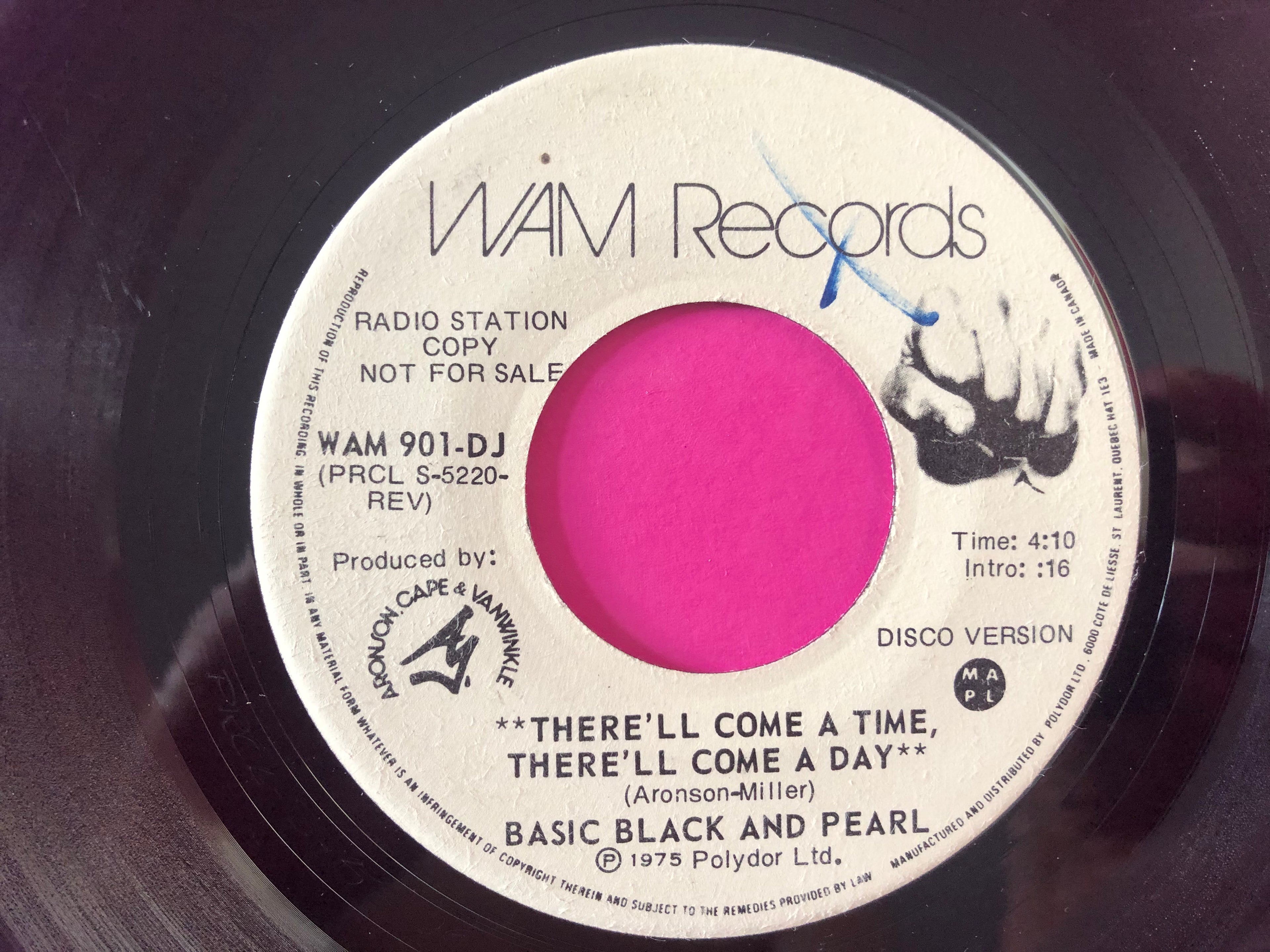 Basic Black and Pearl : There'll Come A Time, There'll Come A Day (7", Promo)