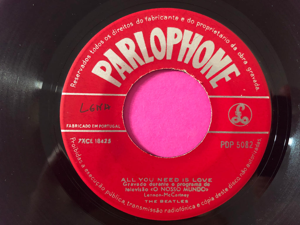 The Beatles : All You Need Is Love (7", Single)