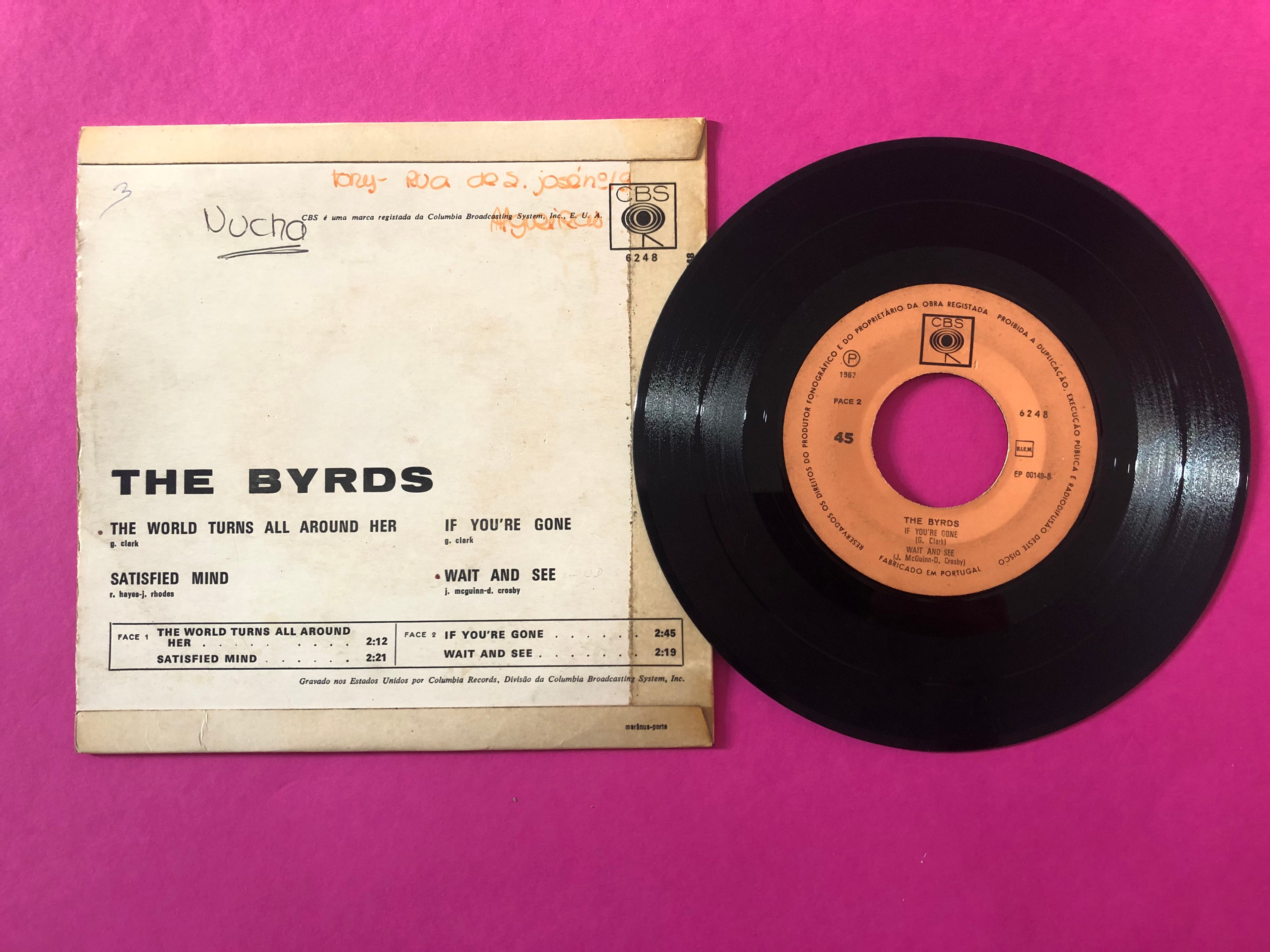 The Byrds : The World Turns All Around Her (7", EP)