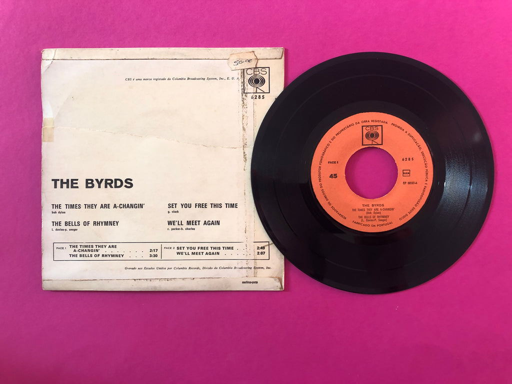 The Byrds : The Times They Are A-Changin' (7", EP)