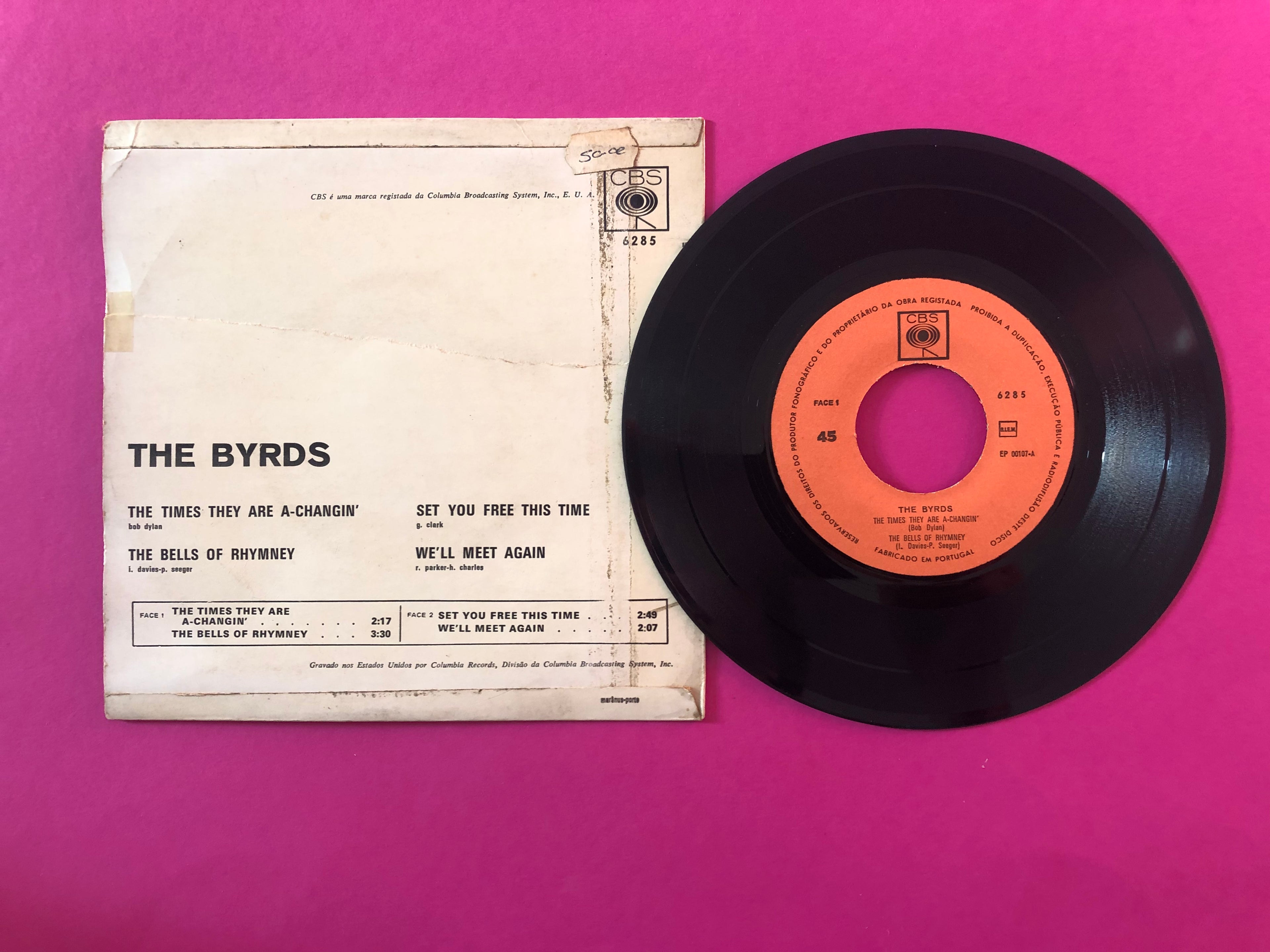 The Byrds : The Times They Are A-Changin' (7", EP)