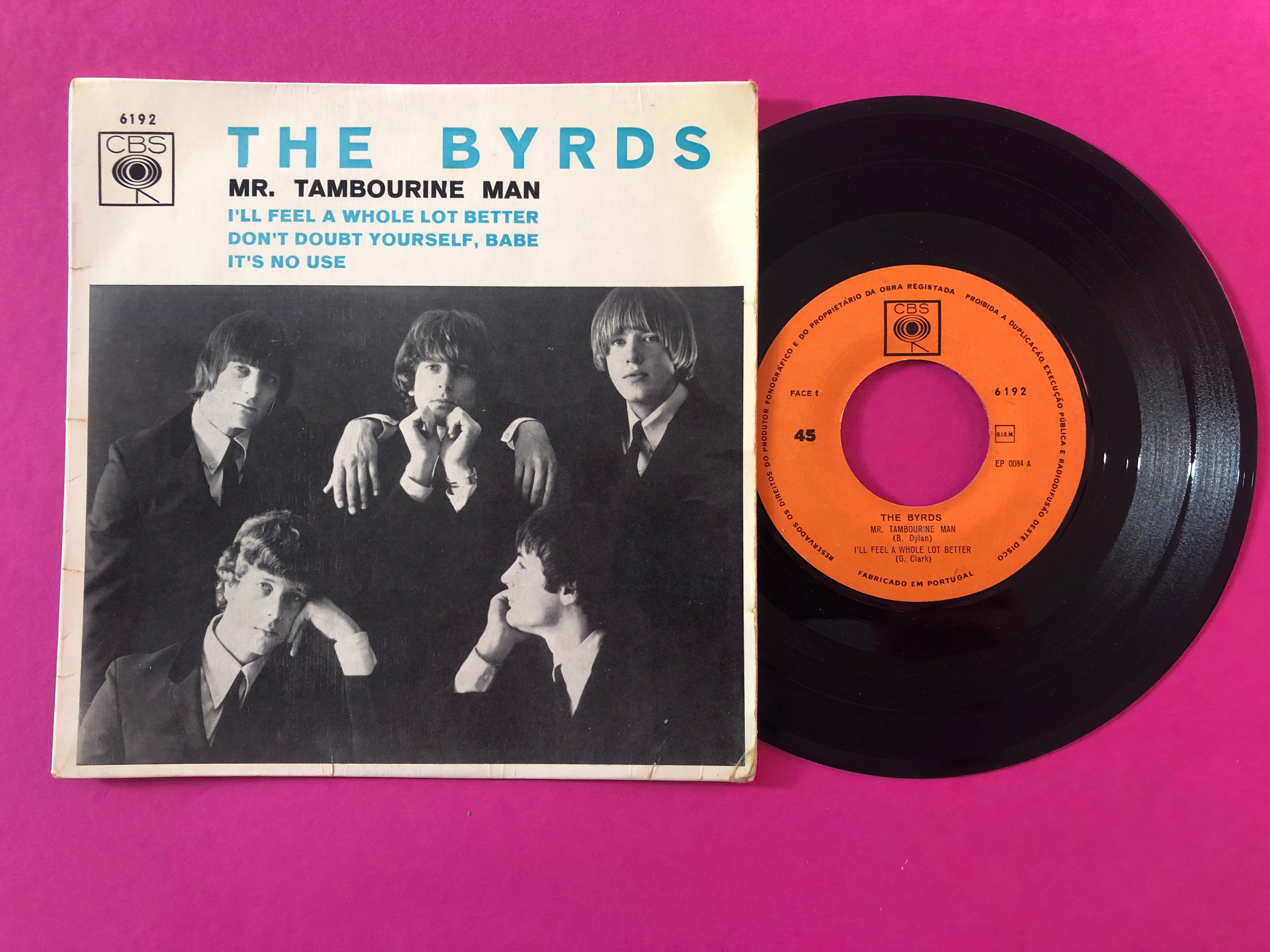 The Byrds : Mr. Tambourine Man (7", EP)