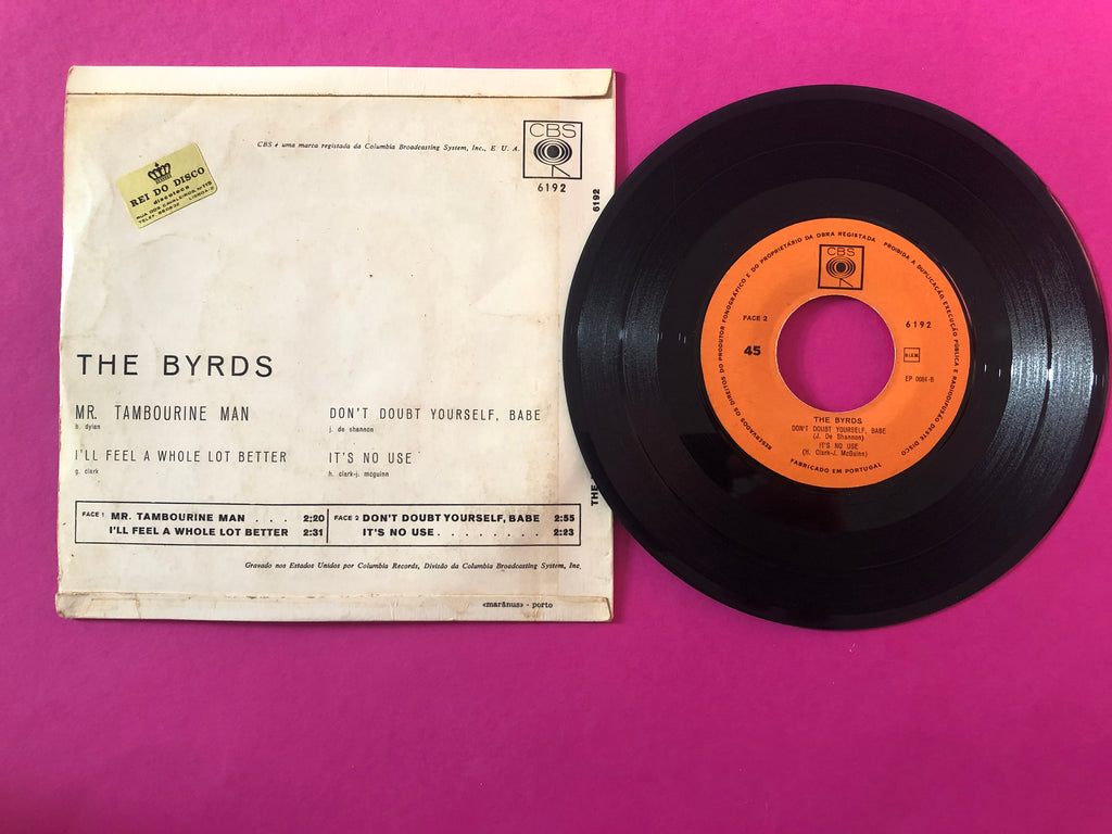 The Byrds : Mr. Tambourine Man (7", EP)