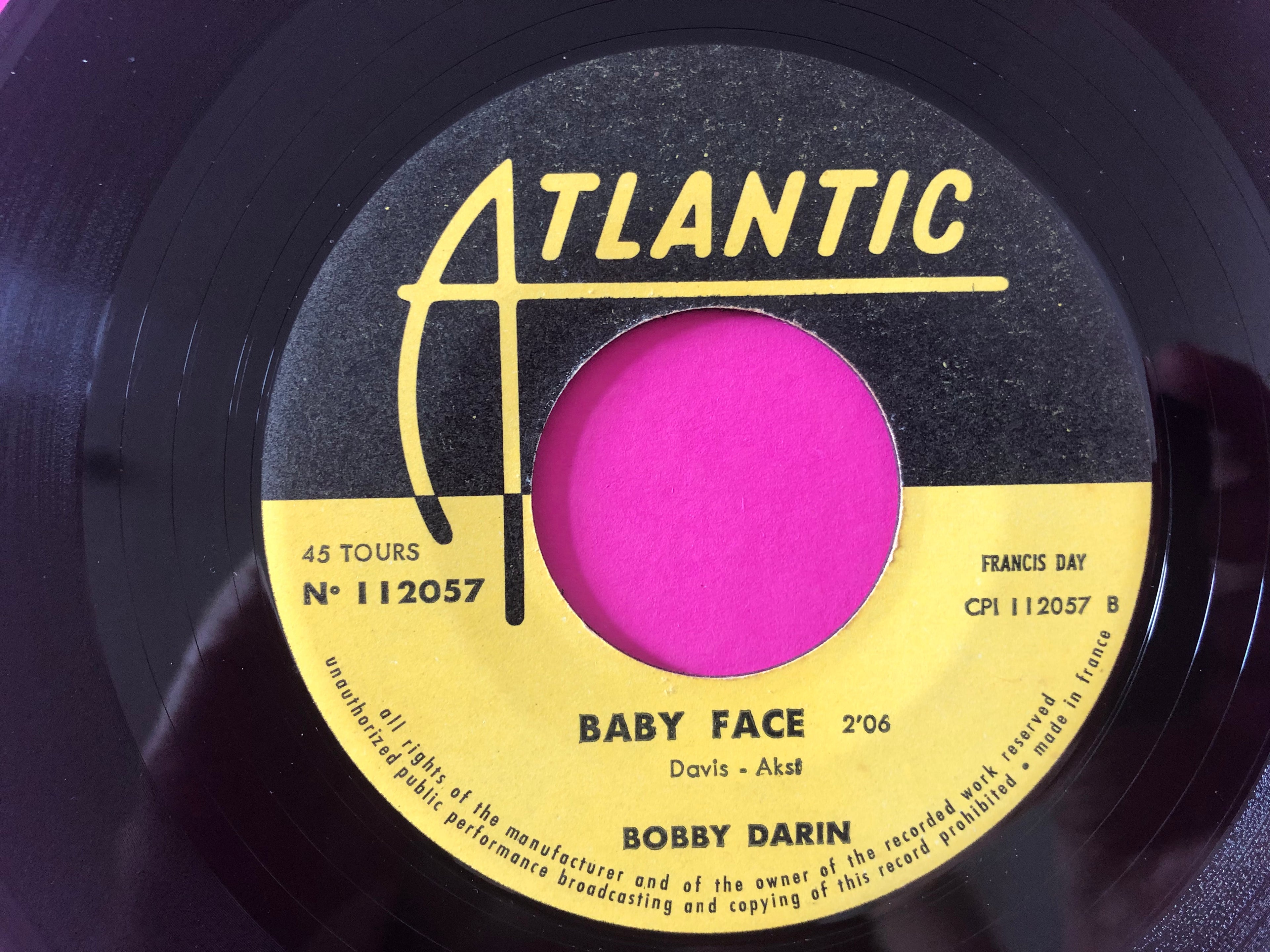 Bobby Darin : You Know How / Baby Face (7", Single, Mono)