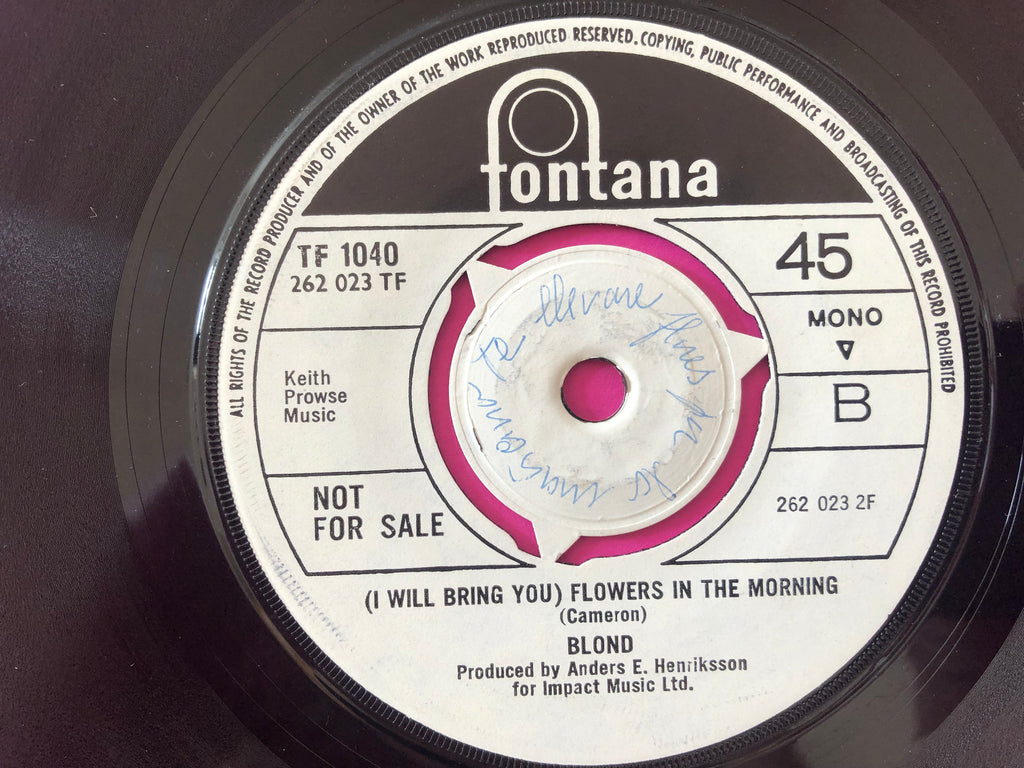 Blond (3) : I Wake Up And Call (7", Mono, Promo)