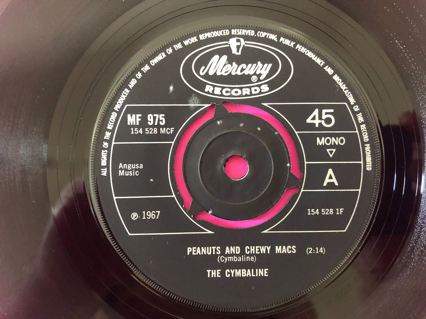 The Cymbaline : Peanuts And Chewy Macs (7", Single, Mono)