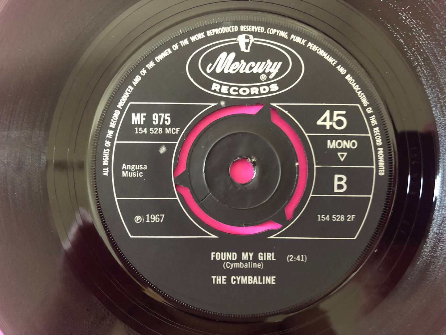 The Cymbaline : Peanuts And Chewy Macs (7", Single, Mono)