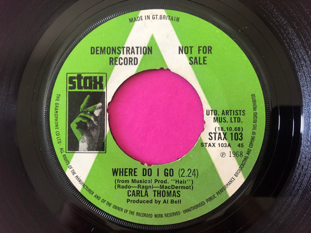 Carla Thomas : Where Do I Go / I've Fallen In Love (7", Single, Promo)