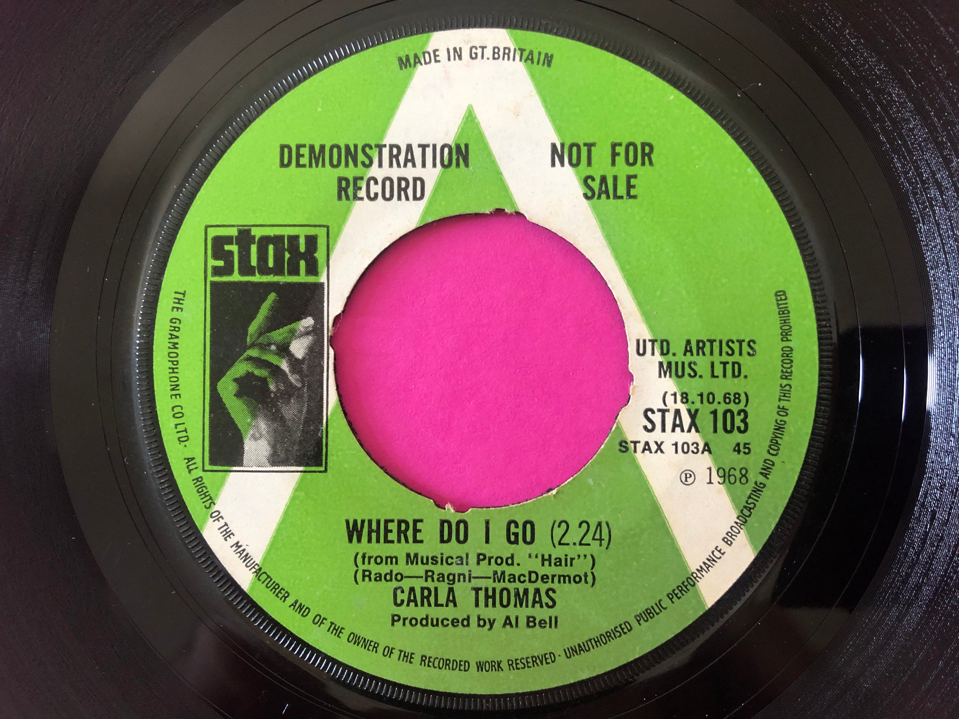Carla Thomas : Where Do I Go / I've Fallen In Love (7", Single, Promo)
