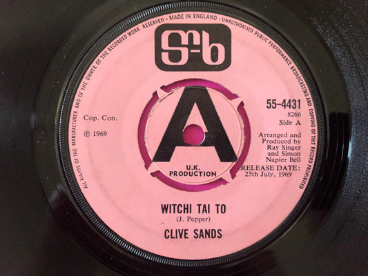 Clive Sands : Witchi Tai To (7", Single, Promo)