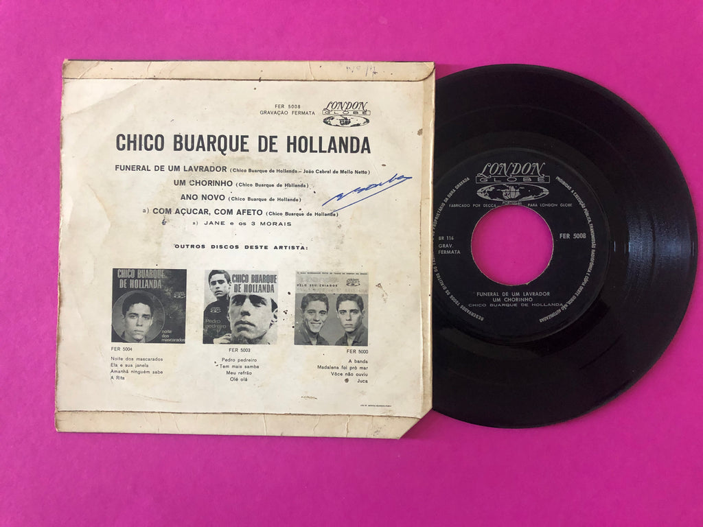 Chico Buarque De Hollanda : Funeral De Um Lavrador (7", EP)
