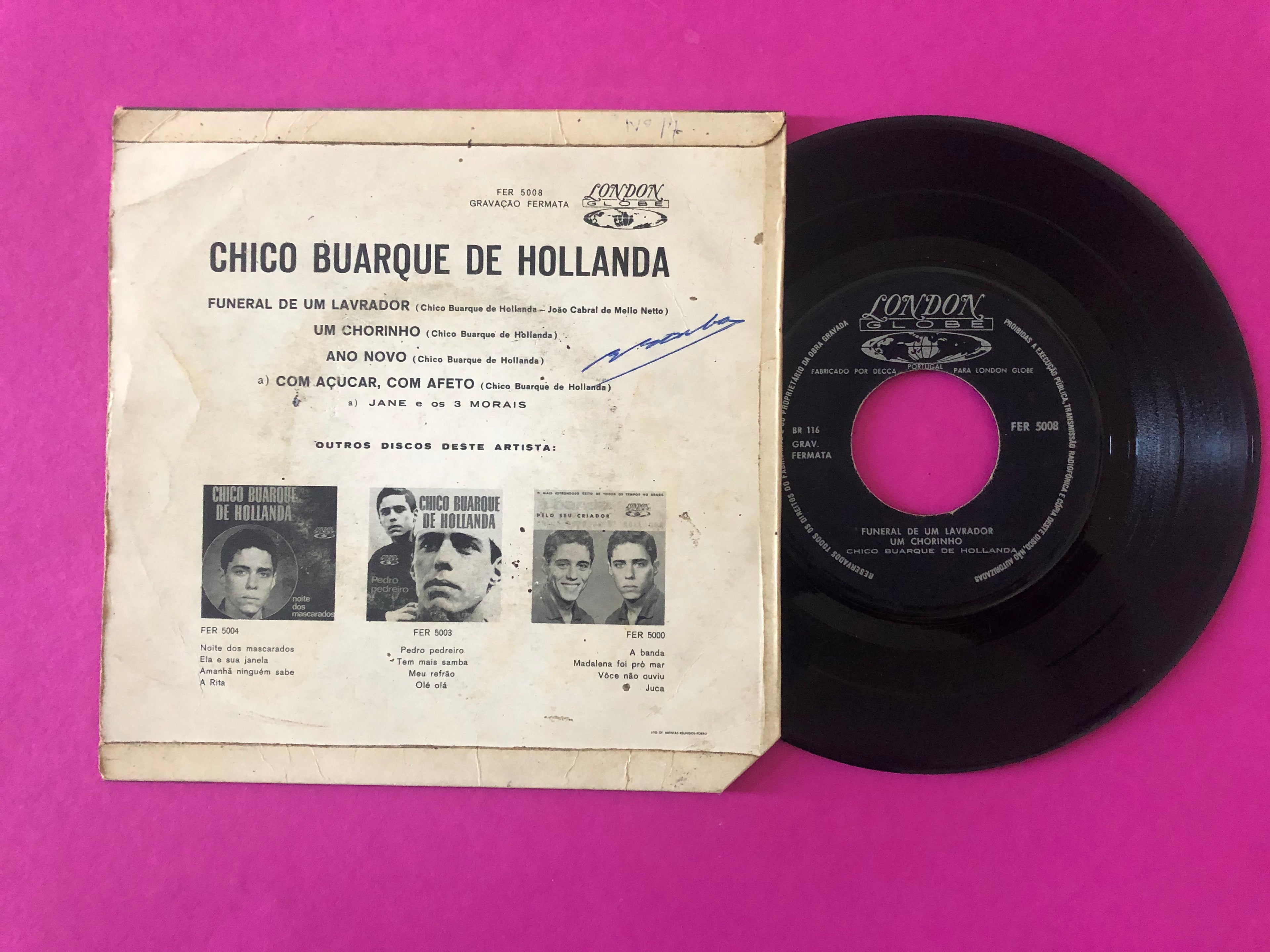Chico Buarque De Hollanda : Funeral De Um Lavrador (7", EP)