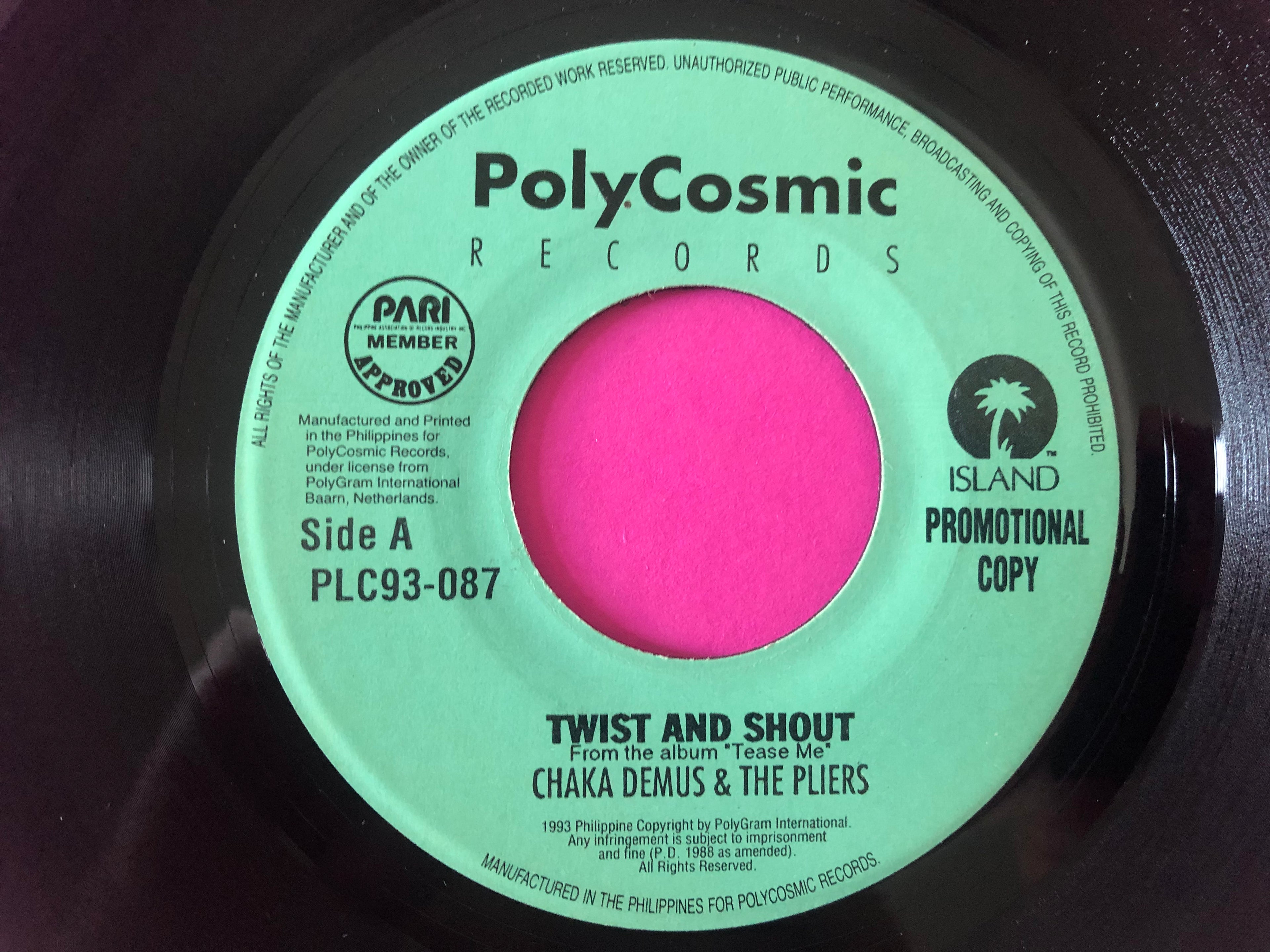Chaka Demus & Pliers : Twist And Shout (7", Promo)