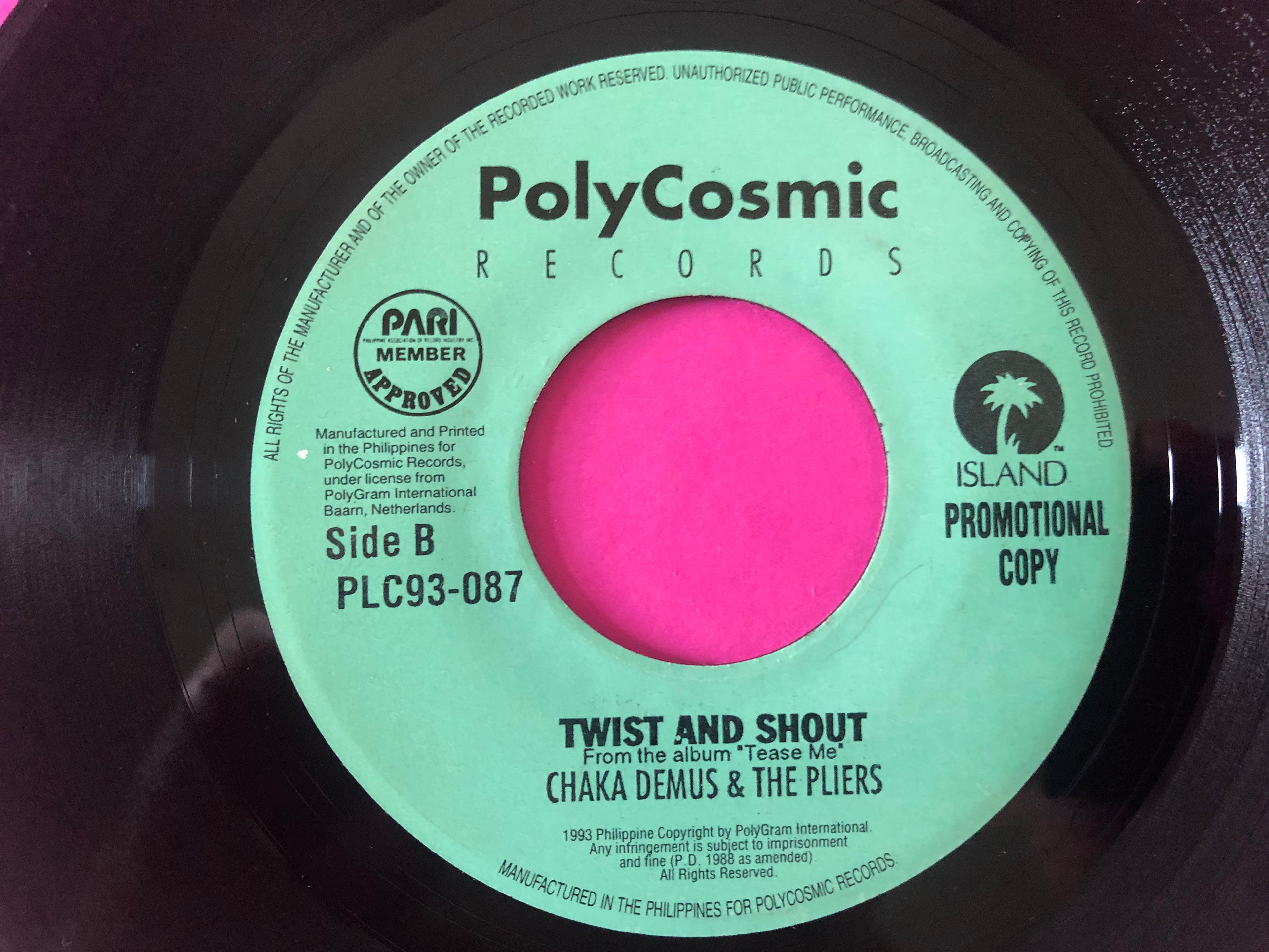 Chaka Demus & Pliers : Twist And Shout (7", Promo)
