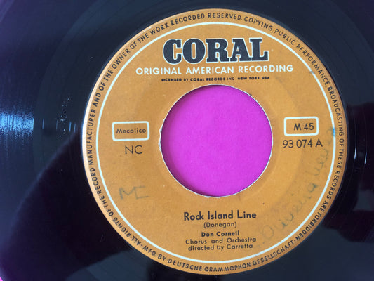 Don Cornell : Rock Island Line (7", Single, Mono)
