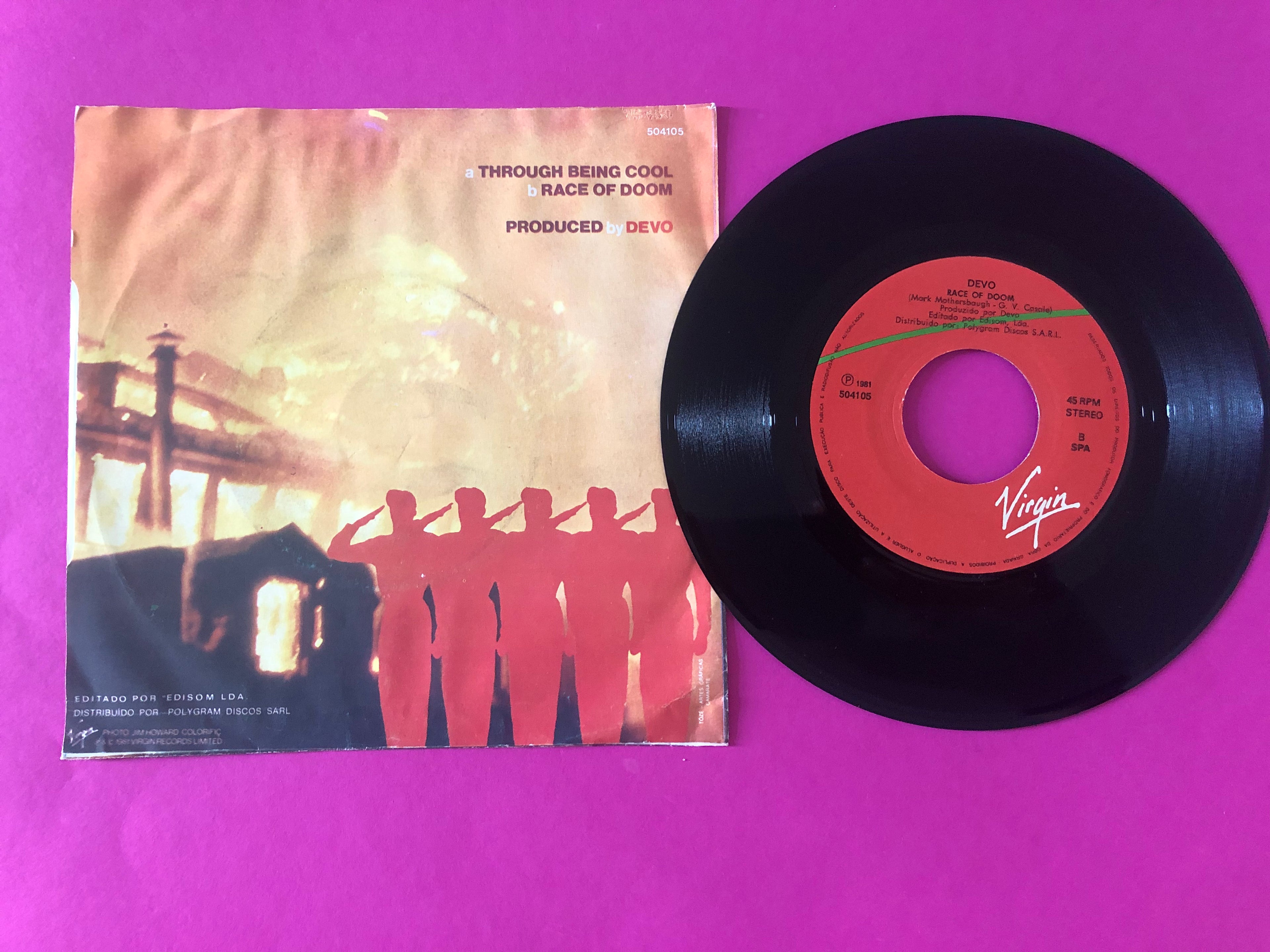 Devo : Through Being Cool (7", Single)