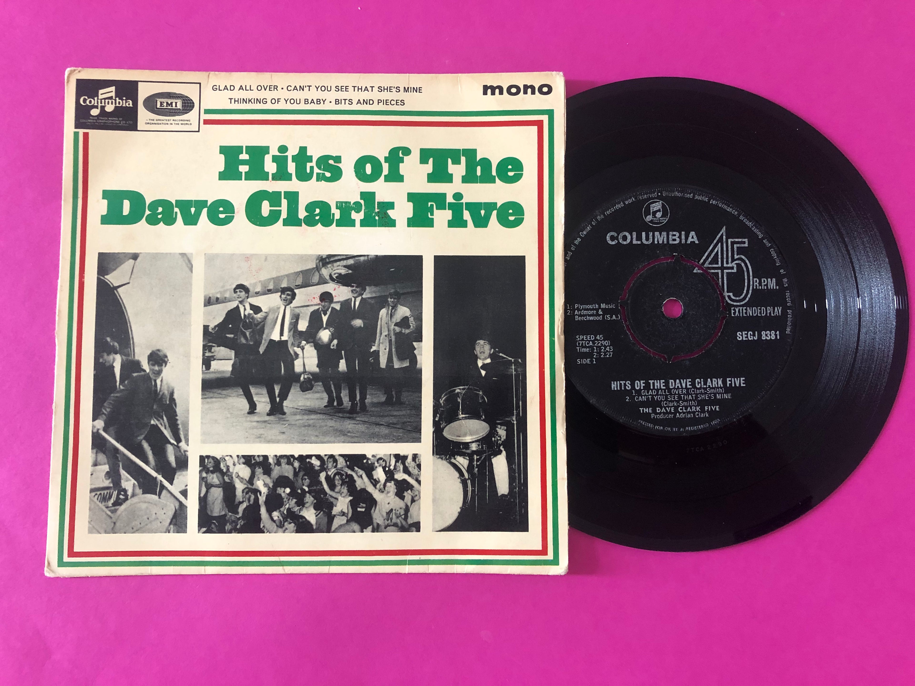 The Dave Clark Five : Hits Of The Dave Clark Five (7", EP, Mono)