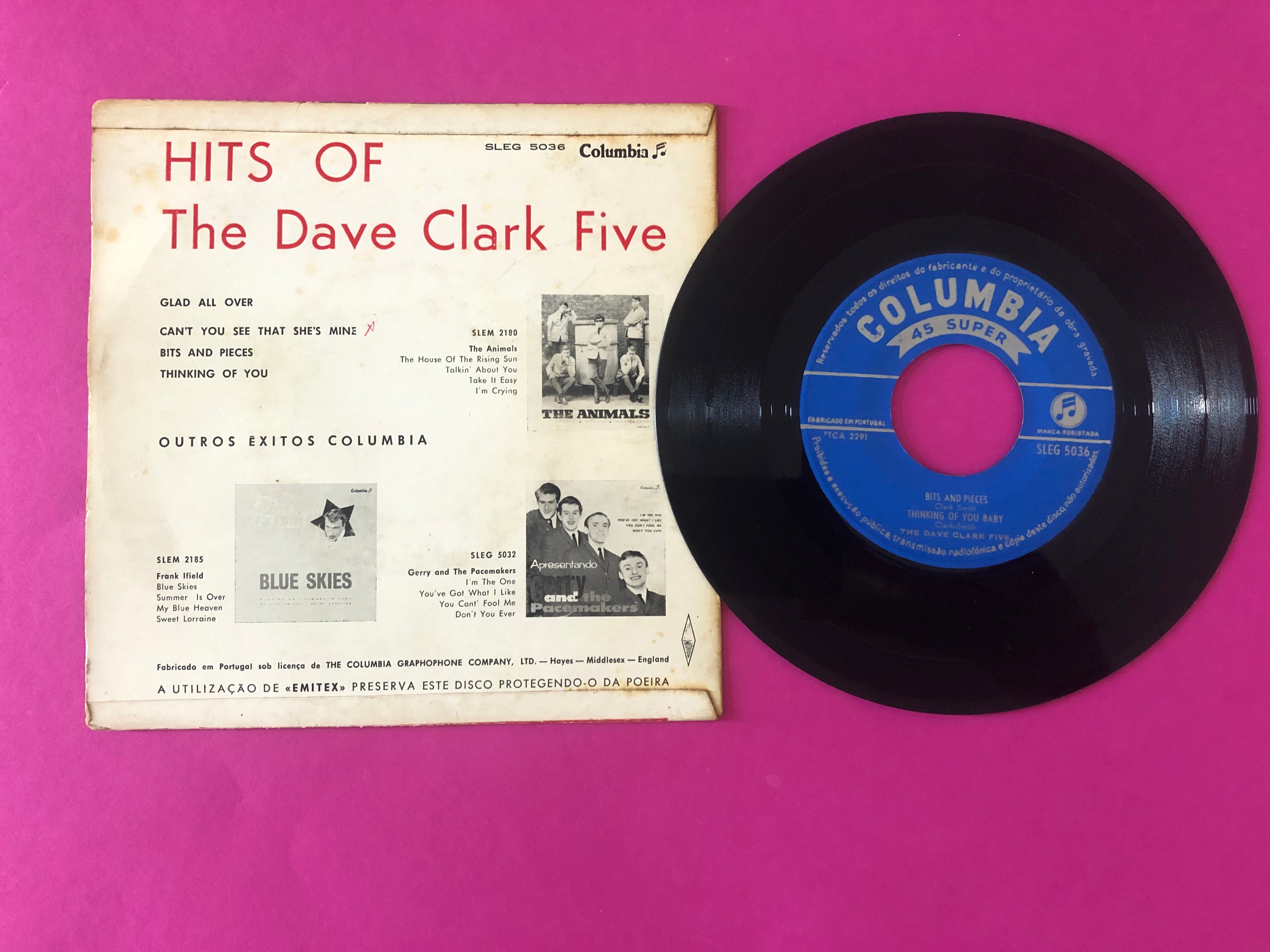 The Dave Clark Five : Hits Of The Dave Clark Five (7", EP)