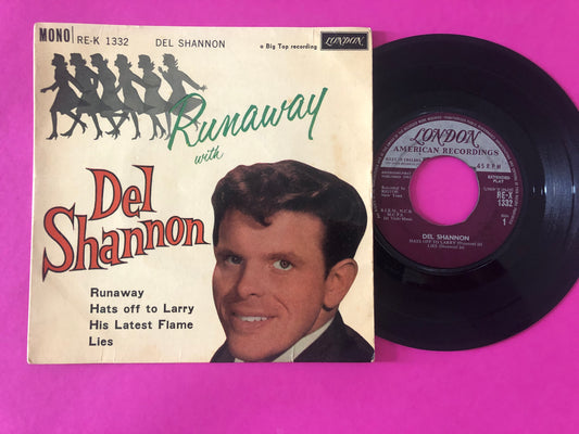 Del Shannon : Runaway With Del Shannon (7", EP, Mono)