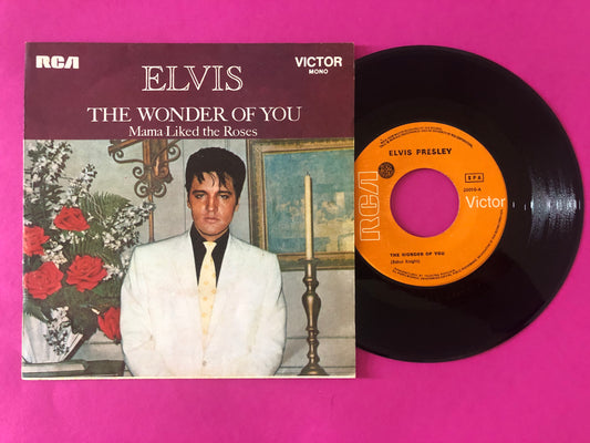 Elvis Presley : The Wonder Of You (7", Single, Mono)