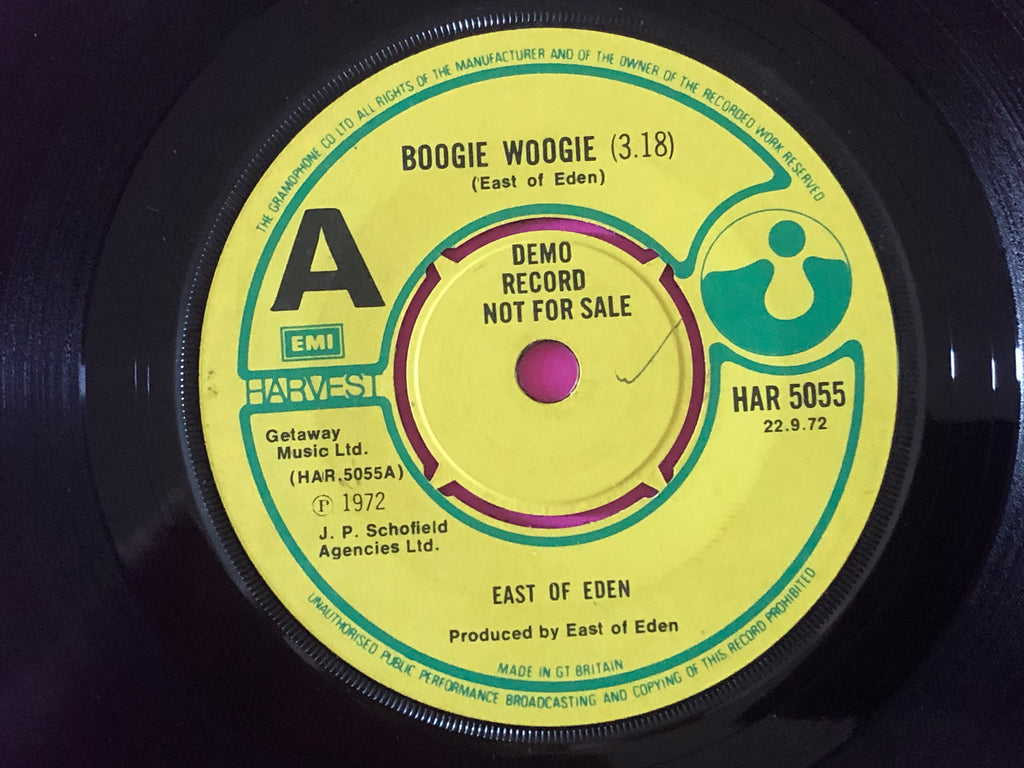 East Of Eden (2) : Boogie Woogie Flu (7", Single, Promo)