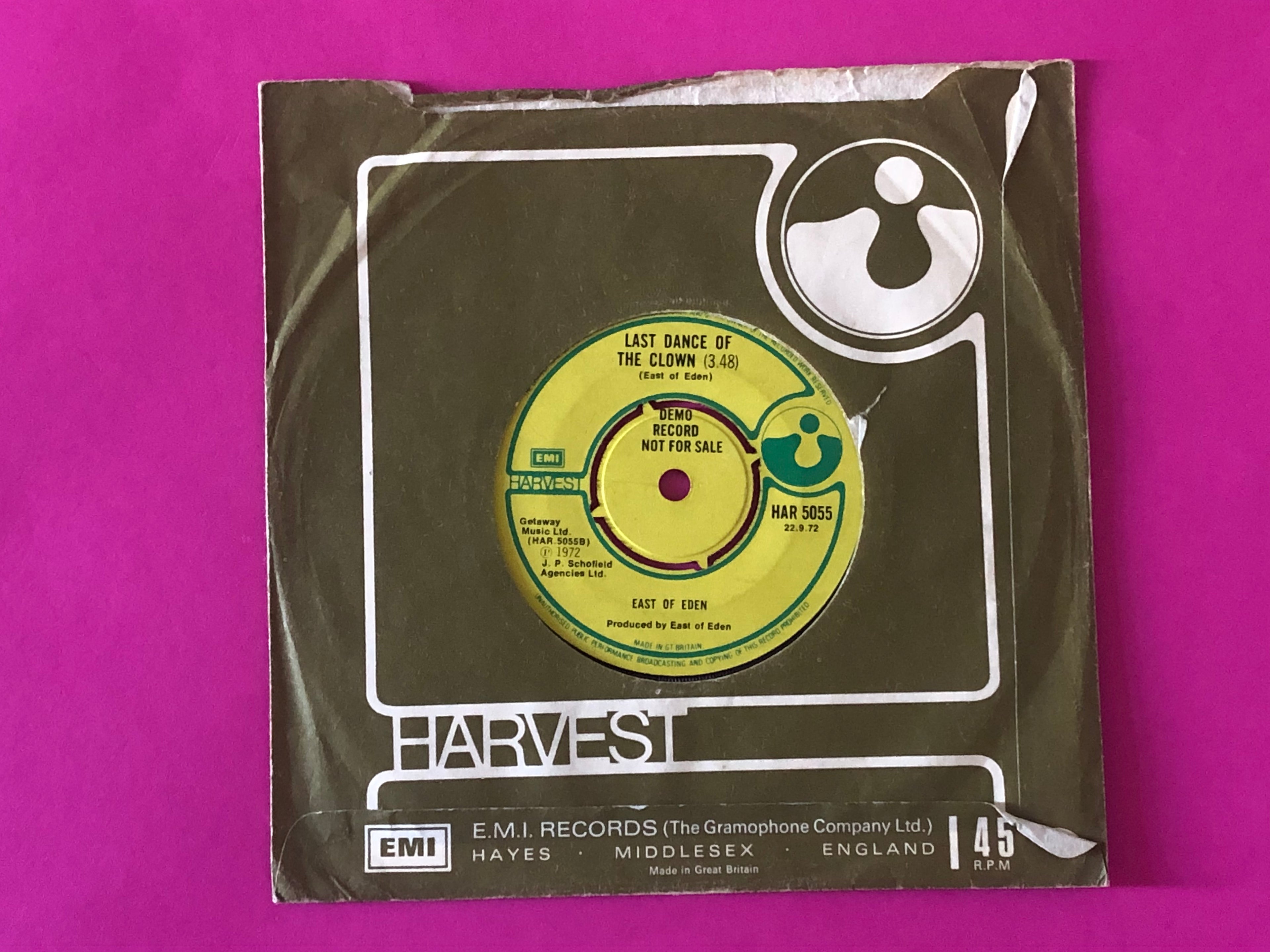 East Of Eden (2) : Boogie Woogie Flu (7", Single, Promo)