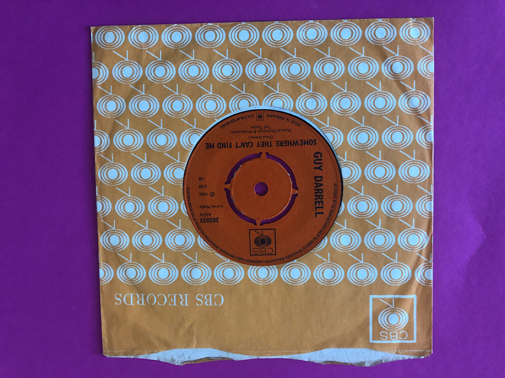 Guy Darrell : Somewhere They Can't Find Me (7")