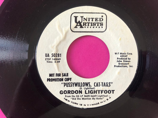 Gordon Lightfoot : Black Day In July (7", Promo)