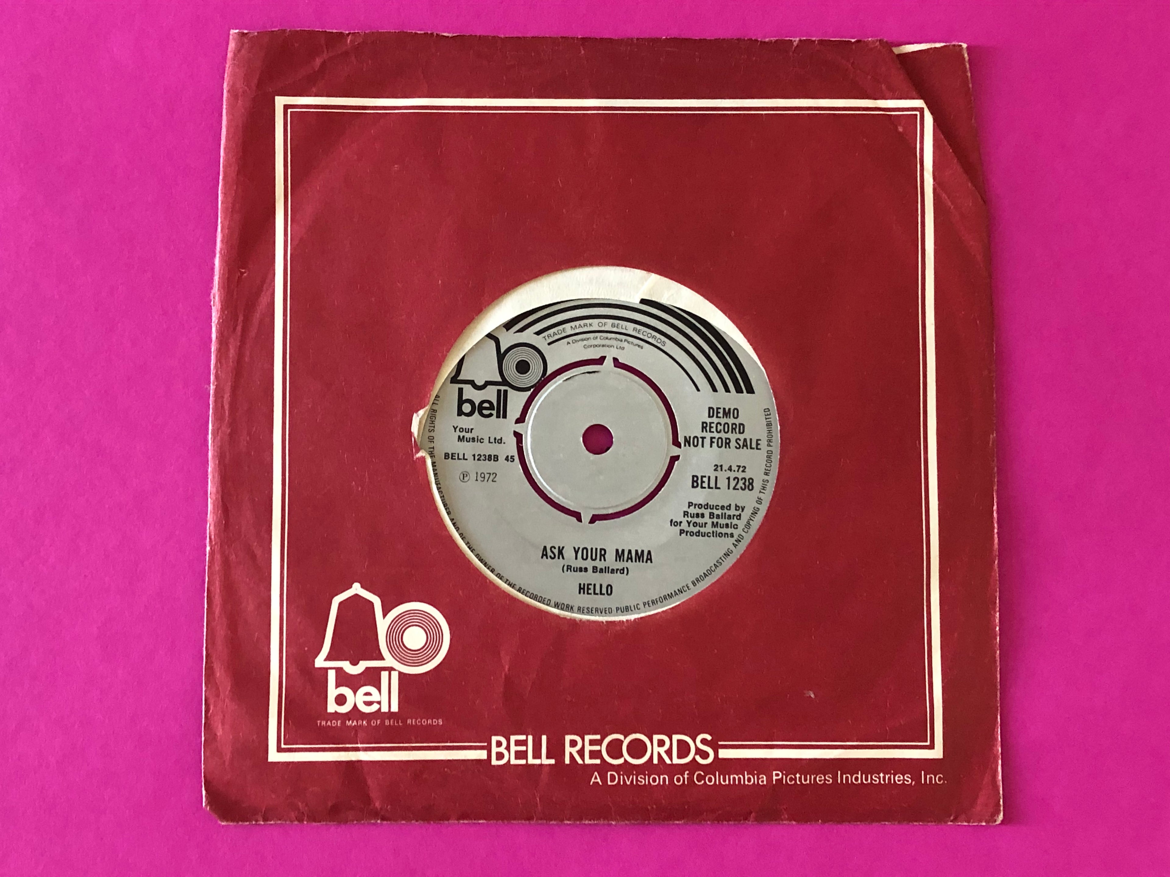 Hello : You Move Me (7", Promo)