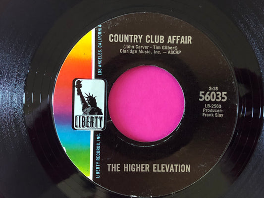 The Higher Elevation : Country Club Affair / Summer Skies (7", Styrene, All)