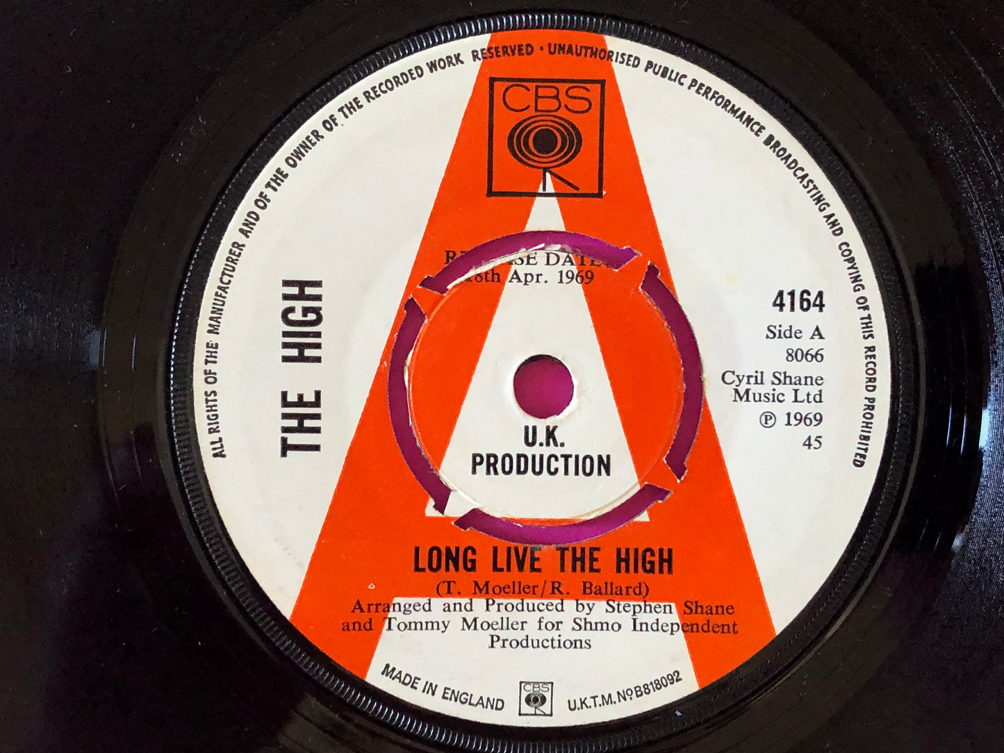 The High (3) : Long Live The High / Beggar Man Dan (7", Promo)