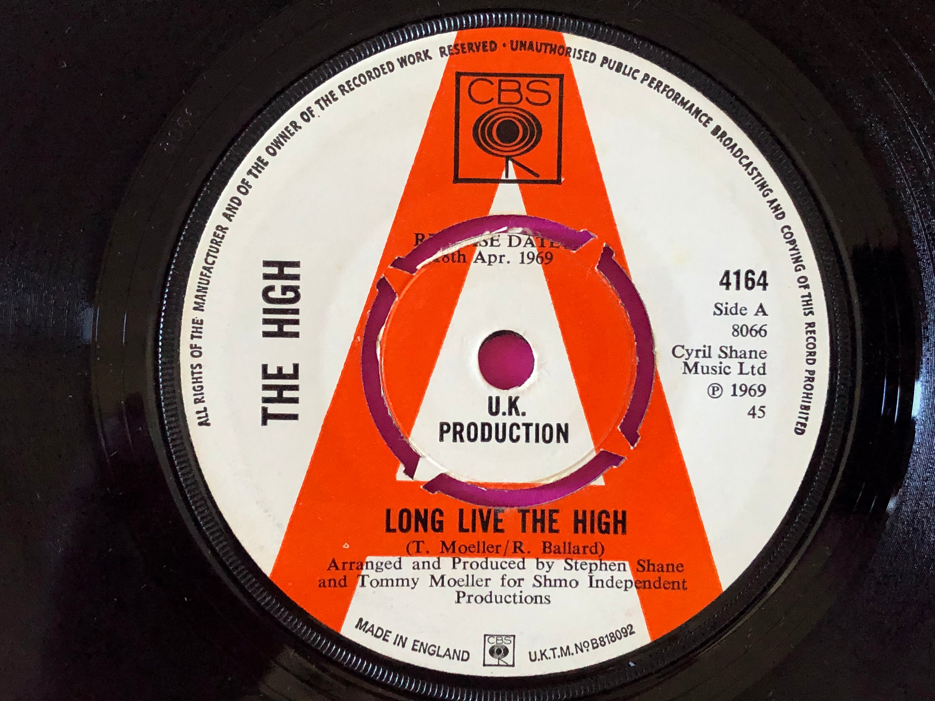 The High (3) : Long Live The High / Beggar Man Dan (7", Promo)