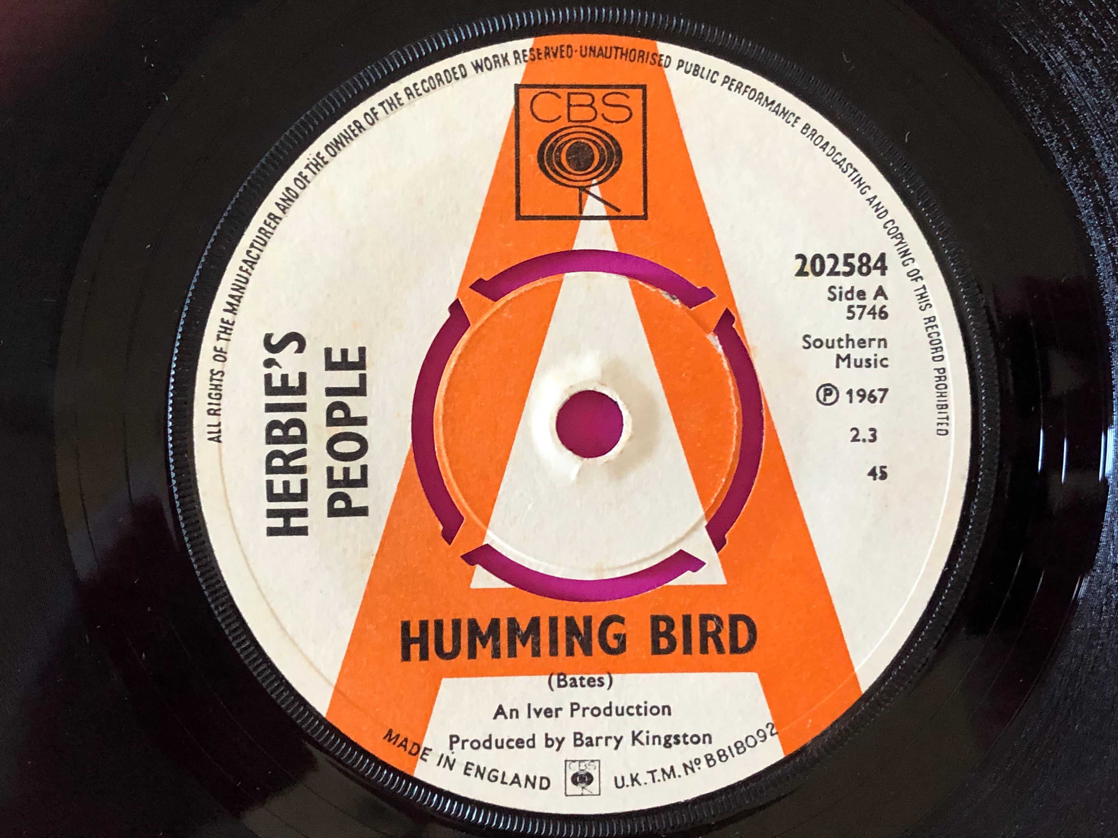 Herbie's People : Humming Bird (7", Single, Promo)