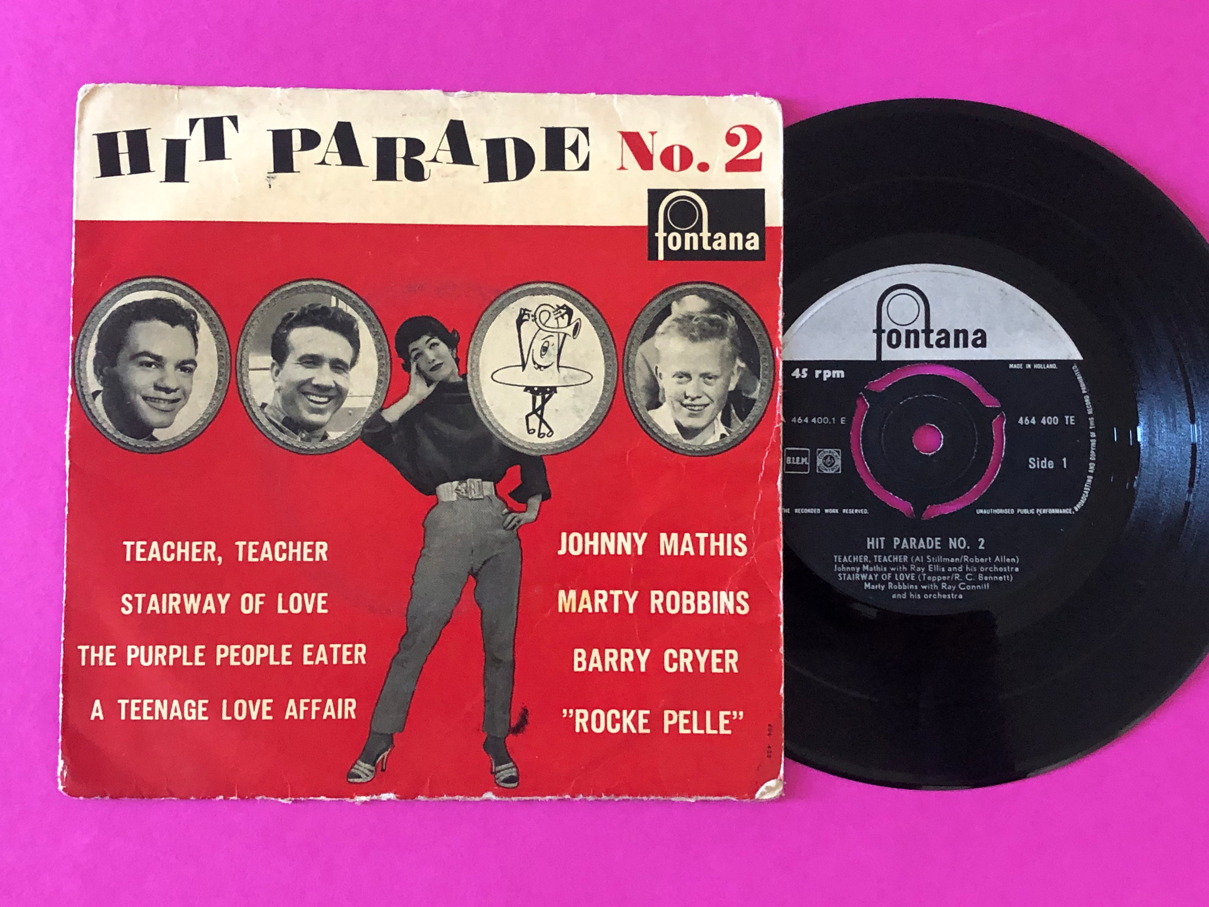 Johnny Mathis, Marty Robbins, Barry Cryer, Rocke-Pelle With His Rockin' Five : Hit Parade No. 2 (7", EP)