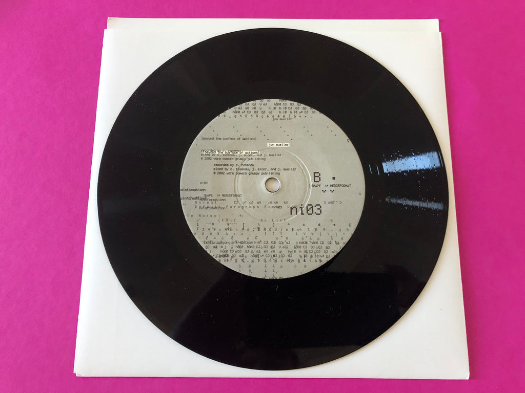 Jeph Jerman / Jon Mueller : Solo Percussion For Two (7")