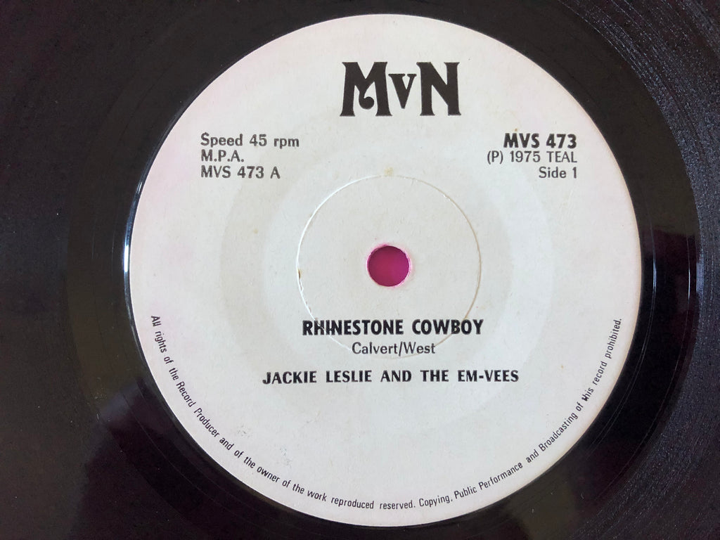 Jackie Leslie And The Em-Vees : Rhinestone Cowboy / Autobahn (7", Single)