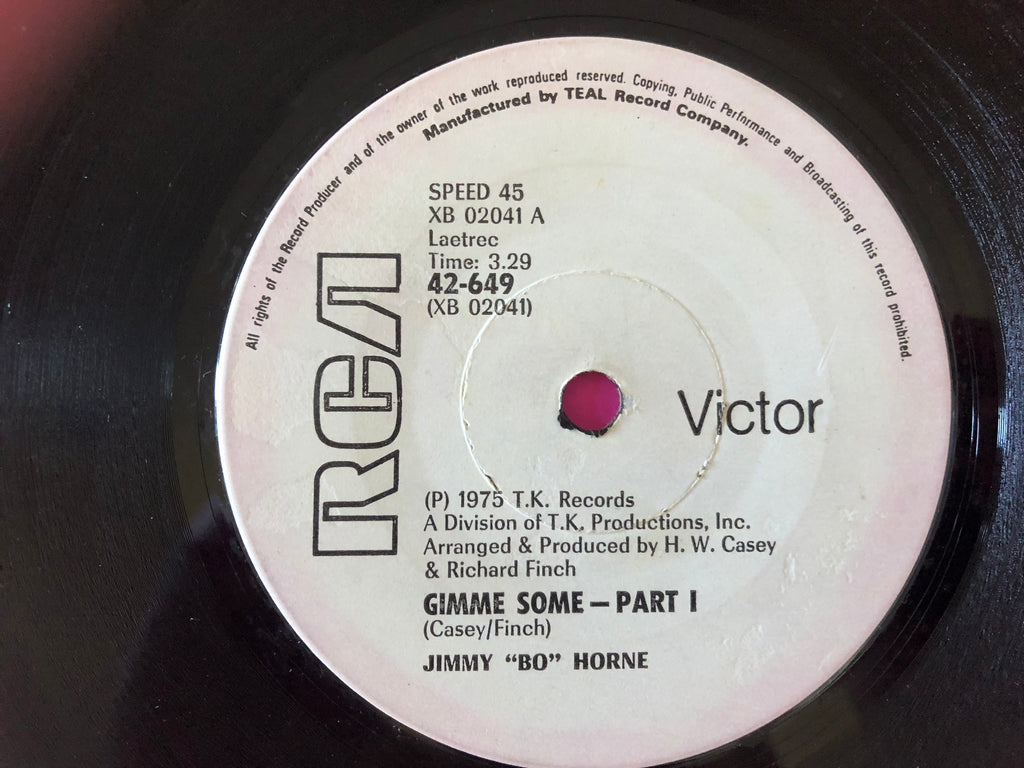 Jimmy "Bo" Horne : Gimme Some (7", Single)