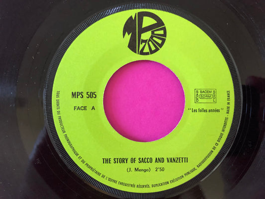 Jerry Mengo : The Story Of Sacco And Vanzetti / Montparnasse 1925 (7", Single)