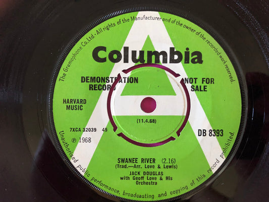 Jack Douglas (5) With Geoff Love & His Orchestra : Swanee River (7", Single, Mono, Promo, Dem)